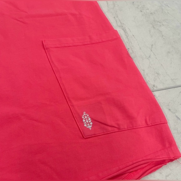 ▪️NWT Free People Hot Shot Tee Romper In Electric Sunset - Picture 6 of 10